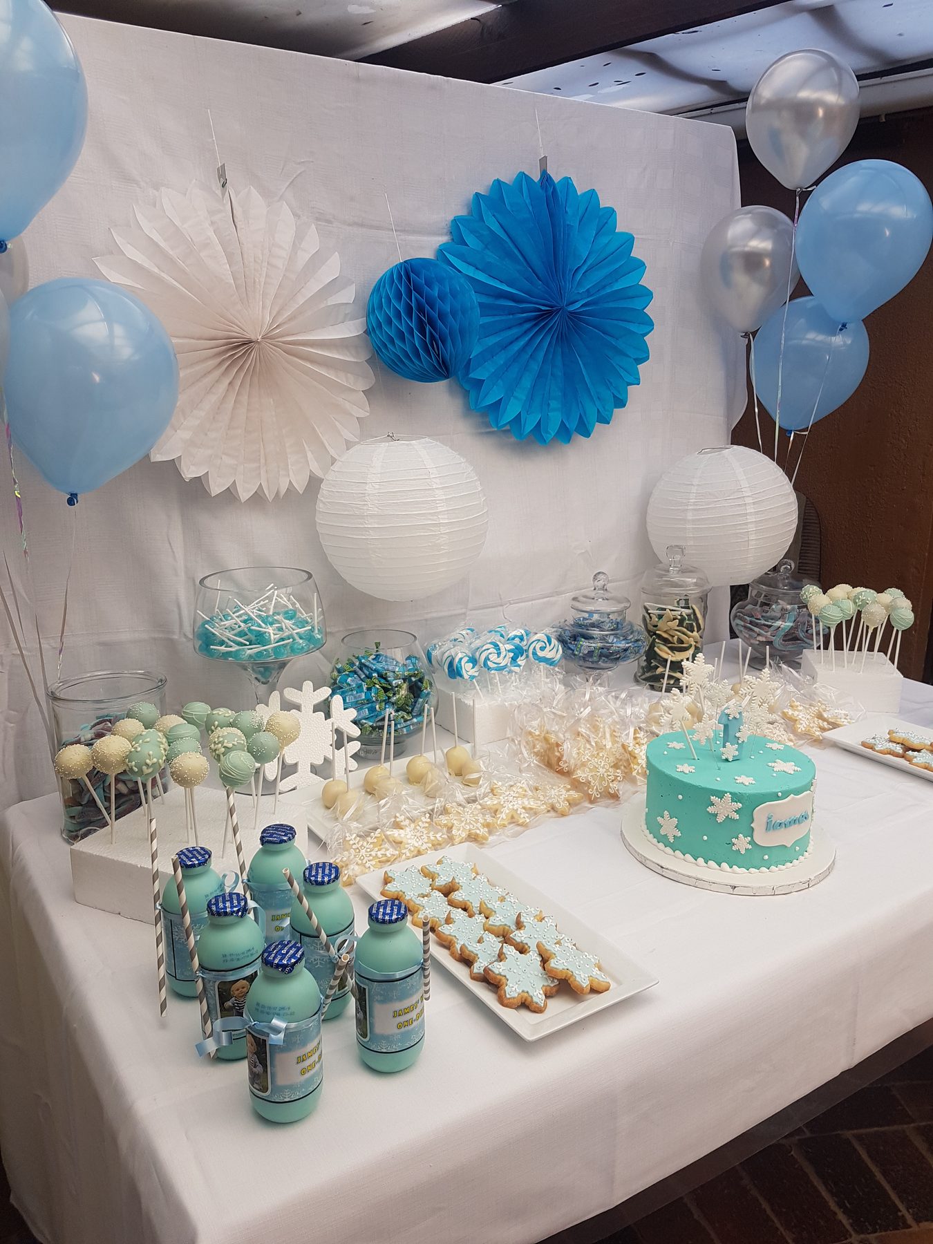Candy table party setup