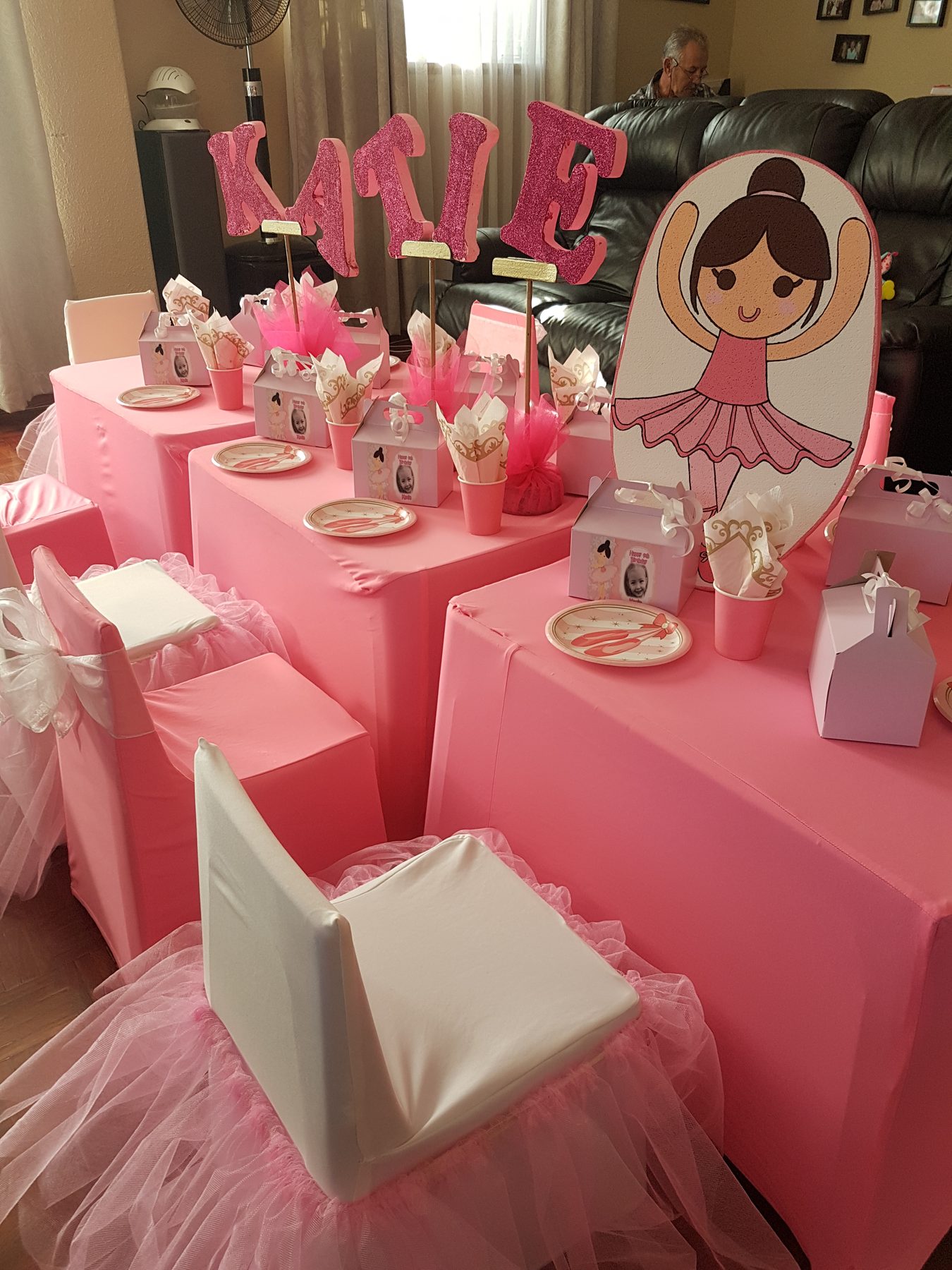 Girls theme party setup